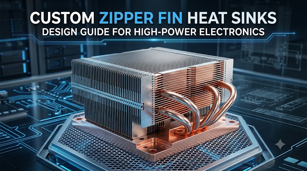 Custom Zipper Fin Heat Sinks : Design Guide for High Power Electronics